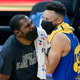 Kevin Durant (l.) and Steph Curry